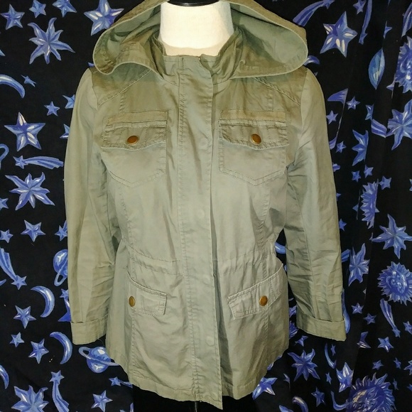 Full Tilt Other - Army green hooded jacket Girl's Xl fulltilt Full Tilt Other - Army green hooded jacket Girl's Xl fulltilt